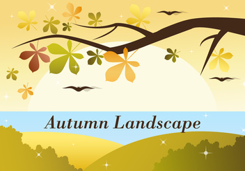 Free Autumn Vector Landscape - vector gratuit #386741 