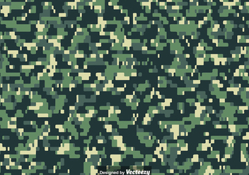 Pixelated MULTICAM Camouflage Pattern Vector - Kostenloses vector #386881