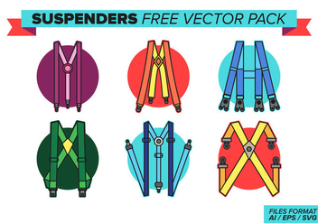 Suspenders Free Vector Pack - vector gratuit #387571 