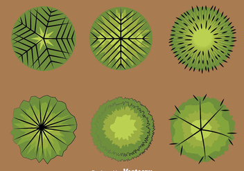 Tree Tops Collection Vector - Free vector #387591