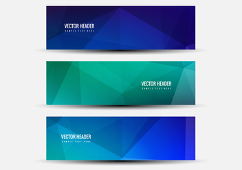 Free Vector Colorful Headers - Free vector #387711