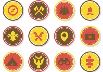 Free Badges Scout Vector - Kostenloses vector #387801