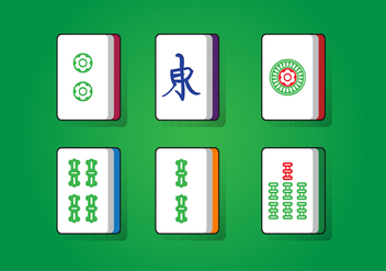 Mahjong Lucky Square - Free vector #388971