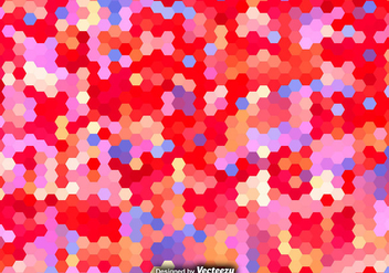 Vector Hexagonal Colorful Pattern - Free vector #389911