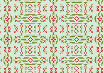 Decorative Stitch Motif Pattern - Free vector #390001