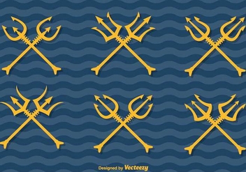 Poseidon Vector Tridents - vector #390931 gratis