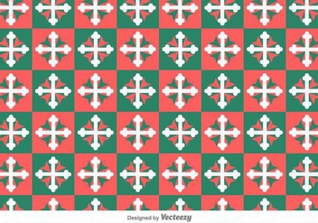 Maltese Cross Geometric Vector Pattern - vector gratuit #390941 