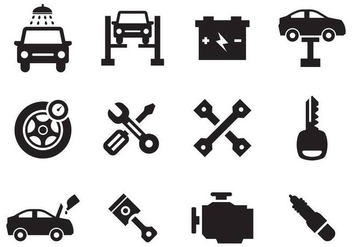 Free Car Maintenance Icons Vector - vector #391061 gratis