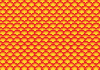 Orange scallop repeating pattern - vector #391151 gratis