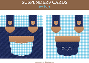 Free Vector Suspenders Card - Kostenloses vector #391391