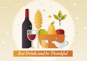 Free Thanksgiving Vector Illustration - vector gratuit #391521 