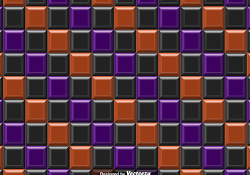 Vector Purple Orange And Black Tiles Abstract Background - Seamless Pattern - бесплатный vector #392191