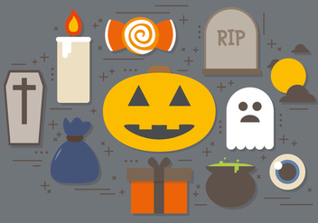 Free Halloween Symbols Vector Collection - vector gratuit #393871 