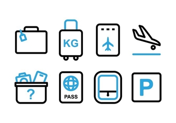 Free Airport Dual Tone Icons - Free vector #394031