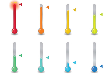 Free Goal Thermometer Icons Vector - vector #394241 gratis