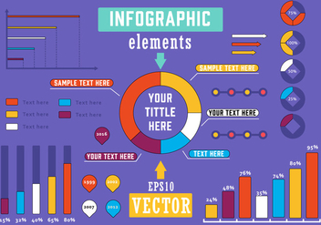 Free Infographics Elements Vector Illustration - vector gratuit #394291 