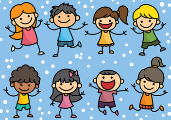Free Childrens Day Icons Vector - Free vector #394381