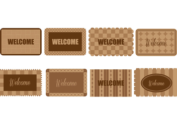 Welcome Mat Icons - vector gratuit #394421 