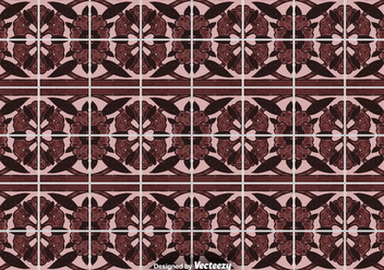 Tile Floor Background - Ornamental Vector Pattern - Kostenloses vector #394511