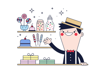 Free Candy Man Vector - Free vector #394911