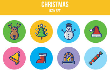 Free Christmas Icon Set - vector #394961 gratis