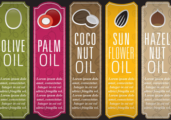 Oil Vectical Labels - Free vector #395301