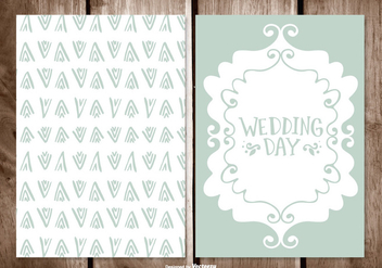 Wedding Card Illustration - vector gratuit #395711 