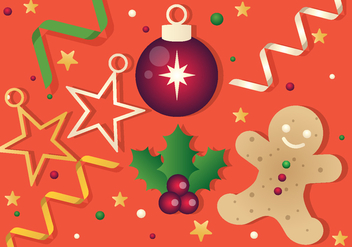 Free Vector Christmas Background Illustration - бесплатный vector #396551