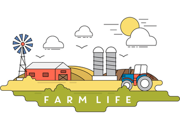 Farm Vector Illustration - vector gratuit #396831 