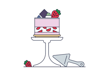 Free Strawberry Shortcake Vector - vector gratuit #398801 