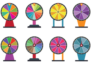 Set Of Spinning Wheel Vectors - бесплатный vector #399001