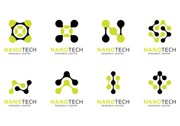 Nanotechnology Logo Vector - vector gratuit #399231 