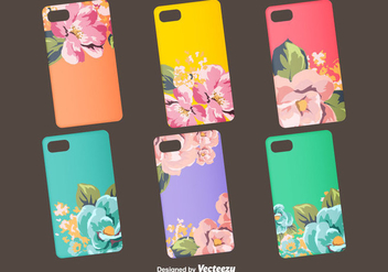 Floral Vector Phone Case Designs - vector #399471 gratis