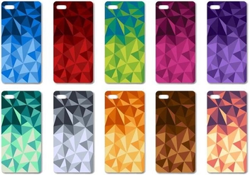 Free Geometric Colorfull Phone Case Design Vector - vector gratuit #399971 
