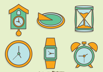 Hand Drawn Watch Collection Vector Set - Free vector #400331