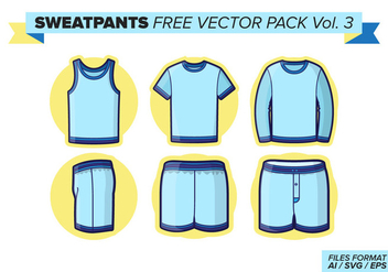 Sweatpants Free Vector Pack Vol. 3 - бесплатный vector #400701