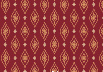 Songket Ornament Seamless Pattern Vector - Free vector #401221