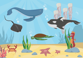 Free Seabed Vector - vector #401291 gratis