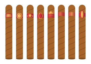 Free Cigar Label Vector - Kostenloses vector #401401
