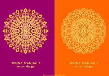 Free Vector Henna Mandala Designs - Kostenloses vector #402011