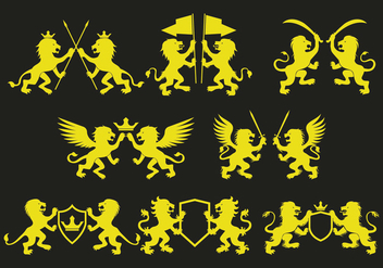 Lion Rampant Icons - Free vector #402521