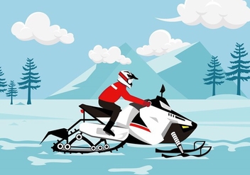 Snow Mobile Free Vector - Free vector #402991