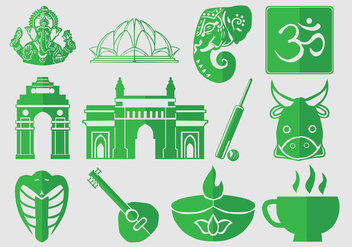Icon Set Of India - Kostenloses vector #403051