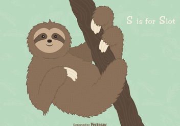 Free Sloth Vector Illustration - vector gratuit #403071 