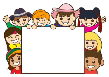 Free Childrens Day Card Template Vector - бесплатный vector #403371