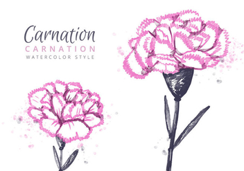 Free Carnation Flowers Background - vector #403591 gratis