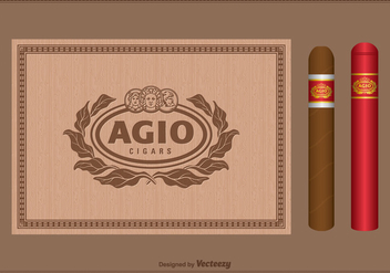 Free Vector Vintage Cigar Label Set - vector gratuit #403741 
