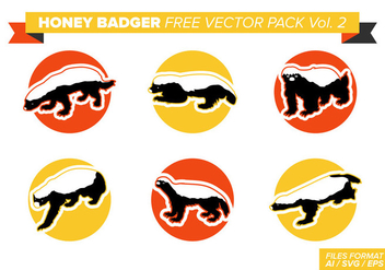 Honey Badger Free Vector Pack Vol. 2 - vector gratuit #404371 