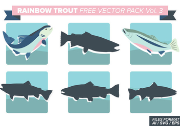 Rainbow Trout Free Vector Pack Vol. 3 - Free vector #404391