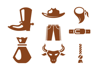 Rodeo Vector Icons - vector gratuit #404431 